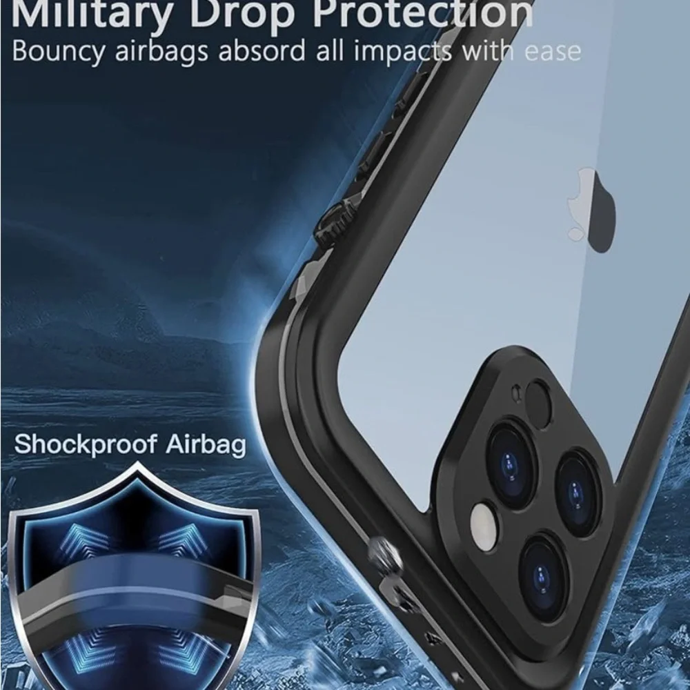 Design for iPhone 13 Pro Waterproof Case, Shockproof Dust proof Phone Case